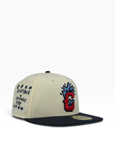 Load image into Gallery viewer, SENTROCK X CHICAGO FIRE 59FIFTY 2-TONE CHROME/NAVY - SKY BLUE UV
