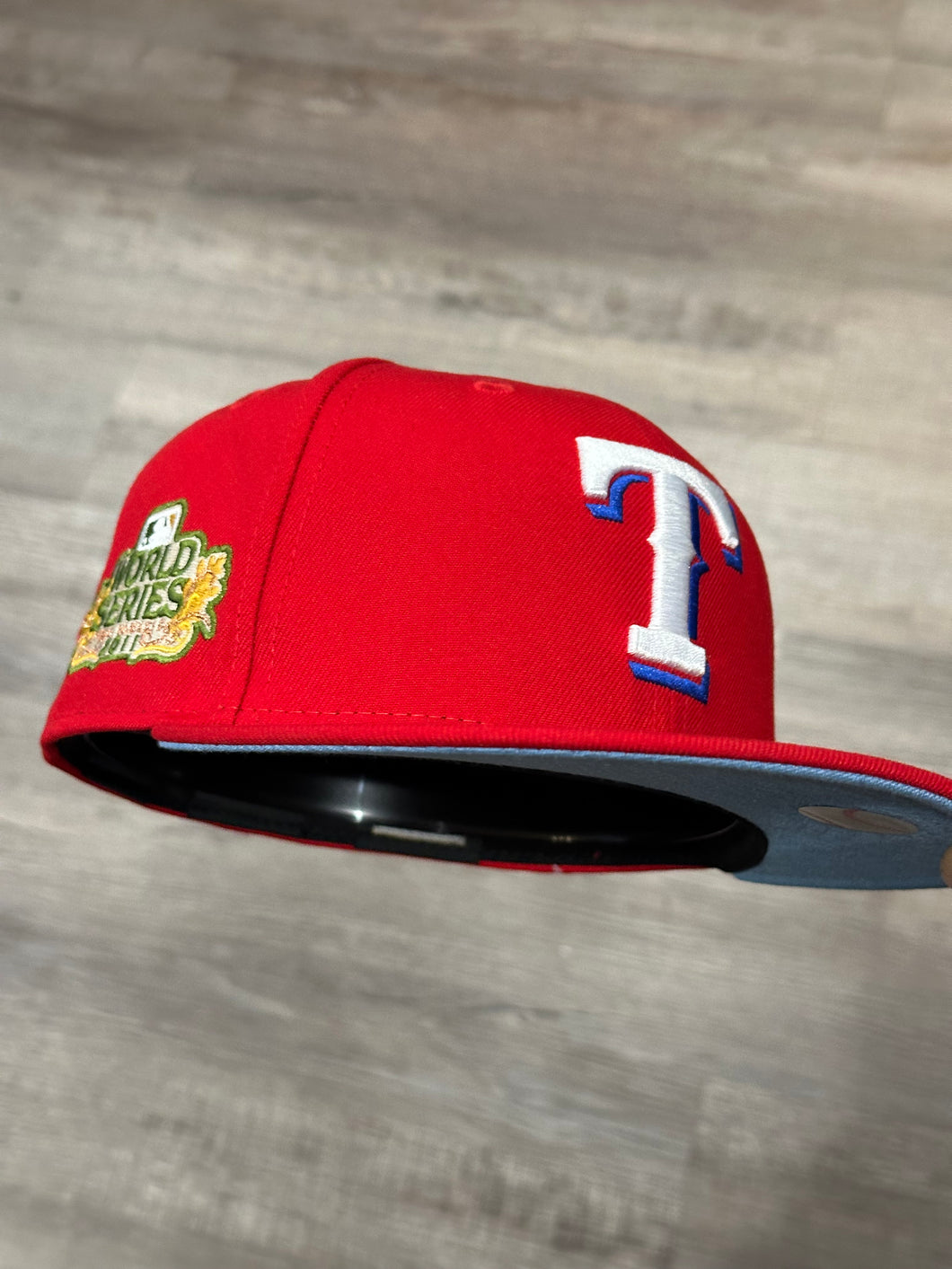 59Fifty Texas Rangers 2011 World Series Red - Icy UV