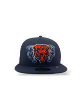Load image into Gallery viewer, 59Fifty New Era Chicago Bears &quot;Tri-Hit&quot; Navy OTC Fitted Hat - Gray UV

