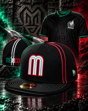 Load image into Gallery viewer, [EL TRI-COLOR] 59Fifty Mexico WBC “M” Black W/Piping Contrast Stitch - Grey UV
