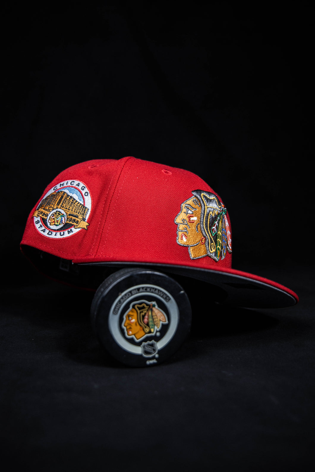 59Fifty NHL Chicago Blackhawks Chicago Stadium [Scarlet] - Grey UV