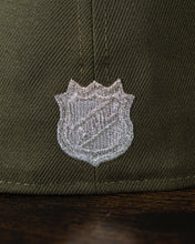 Load image into Gallery viewer, 59Fifty Chicago Blackhawks Chicago Stadium 2-Tone Olive/Maroon - Grey UV
