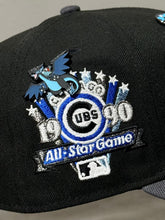 Load image into Gallery viewer, 59Fifty Chicago Cubs 1990 All-Star Game 2-Tone Black/Dark Graphite - Icy Blue UV [MEGA CUBS X]
