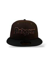 Load image into Gallery viewer, [EL HIJO DESOBEDIENTE] 59Fifty Los Angeles Dodgers "Viva" Burnt Wood/Black - Pink UV
