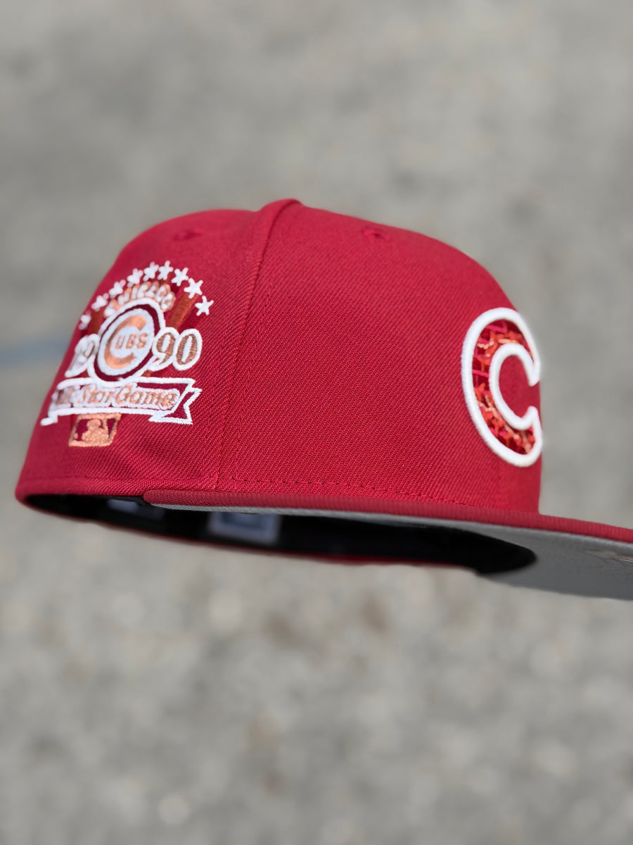 [BRICK RED CUBS] 59Fifty Chicago Cubs 1990 All-Star Game - Misty Morni ...