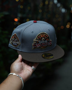 [ENTEI] 59Fifty MiLB Knoxville Smokies "Return to Knoxville" 2T Grey/Brown - Green UV