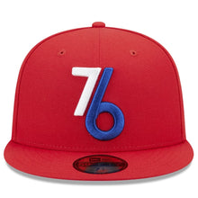 Load image into Gallery viewer, 59Fifty Philadelphia 76ers 2022 City Edition Alternate Red - Grey UV
