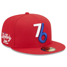 Load image into Gallery viewer, 59Fifty Philadelphia 76ers 2022 City Edition Alternate Red - Grey UV
