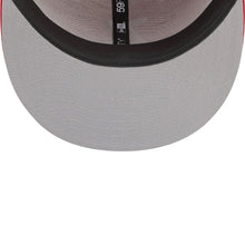 Load image into Gallery viewer, 59Fifty Philadelphia 76ers 2022 City Edition Alternate Red - Grey UV
