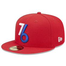 Load image into Gallery viewer, 59Fifty Philadelphia 76ers 2022 City Edition Alternate Red - Grey UV
