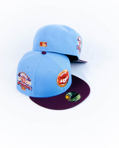 59Fifty Chicago Cubs 1990 All-Star Game 2-Tone Sky Blue/Maroon - Grey UV [P.ROSE]