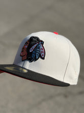 Load image into Gallery viewer, [INFRARED BLACKHAWKS] 59Fifty Chicago Blackhawks 2T Stone/Black - Infrared UV
