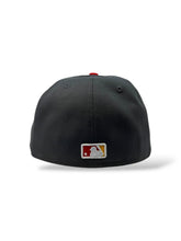 Load image into Gallery viewer, 59Fifty New Era San Diego Padres MLB City Element Dominican Republic White/Graphite Fitted Hat - Dark Yellow UV
