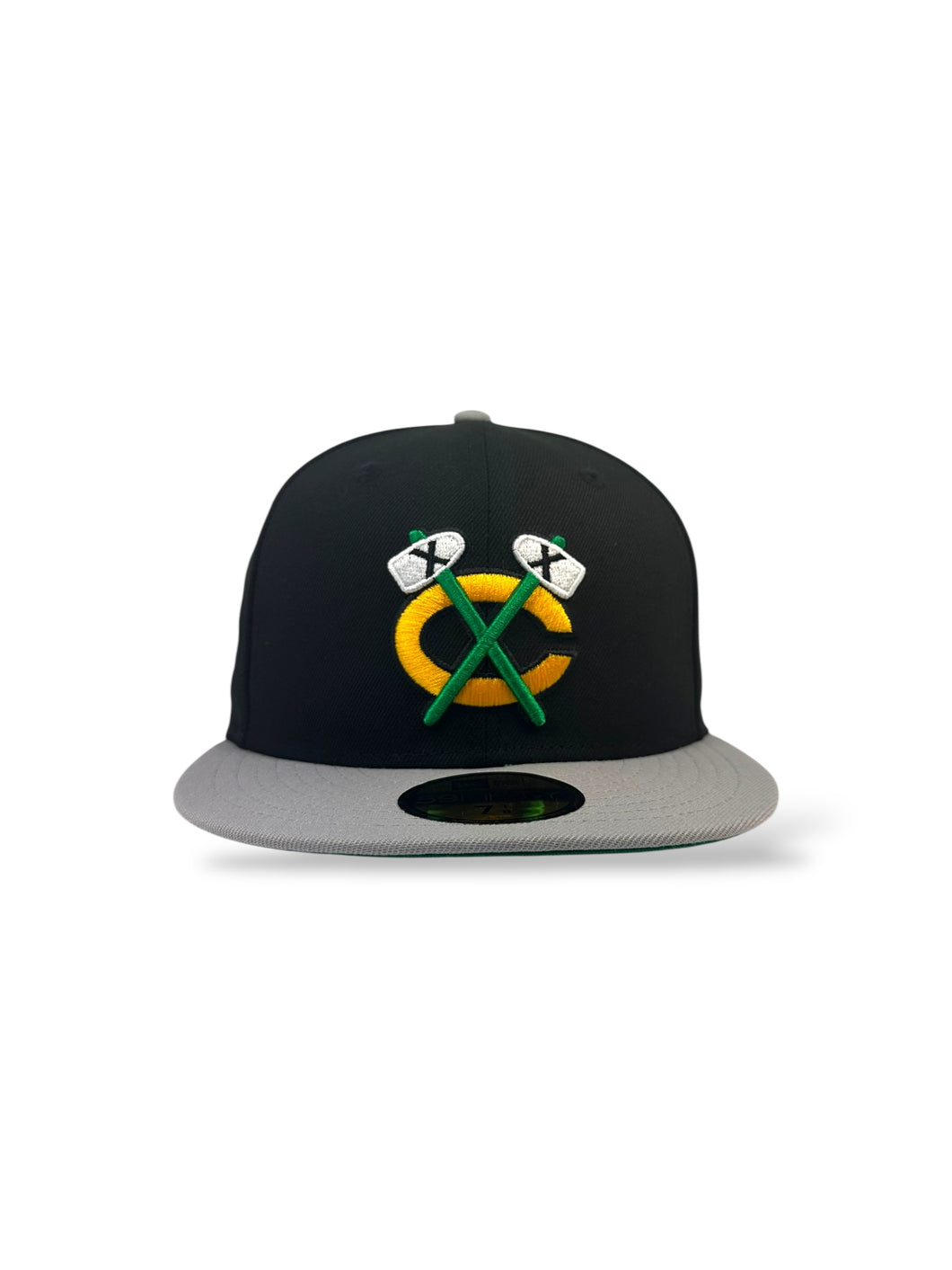 [TOMAHAWK] 59Fifty NHL Chicago Blackhawks 1991 All-Star Game 2-Tone Black/Gray - Green UV