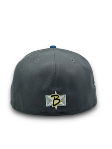 [SWINGING PIGEON ] 59FIFTY BURDEENS X ROB SMID 2T GRAPHITE/SEASHORE BLUE - GREY UV