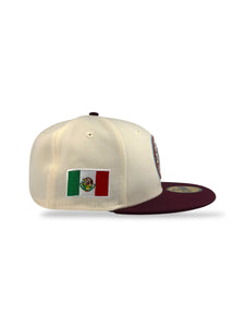 [La Seleccion] 59Fifty Mexico 2-Tone Chrome/Maroon - Grey UV