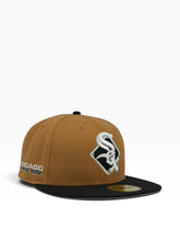Load image into Gallery viewer, 59Fifty New Era Chicago White Sox Deceptor Logo 2-Tone Light Bronze/Black- Gray UV
