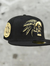 Load image into Gallery viewer, [MEXICO DE ORO V.4] 59Fifty Mexico "Skull Chief" Black - Storm Grey Suede UV
