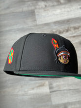 Load image into Gallery viewer, [ESTILO CHICAGO] 59Fifty Yaquis de Obregon LaMP Liga ARCO Mexicana del Pacifico Black- Green UV
