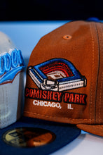 Load image into Gallery viewer, 59Fifty Chicago White Sox Comiskey Park Toasted Peanut - Royal UV by [@yote_city]
