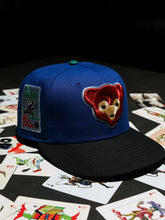 Load image into Gallery viewer, [SMILE CUBS] 59Fifty Chicago Cubs Be Alert Songbird Blue/Black - Green UV

