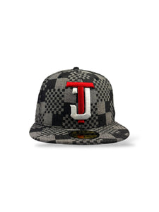 59Fifty Toros de Tijuana Liga Mexicana de Beisbol Patterned Denim - Grey UV