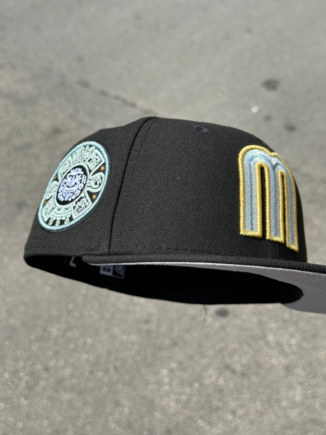 59FIFTY MEXICO [LINDO] WBC AZTEC CALENDAR BLACK - GREY UV