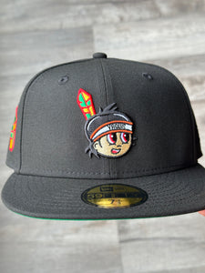 [ESTILO CHICAGO] 59Fifty Yaquis de Obregon LaMP Liga ARCO Mexicana del Pacifico Black- Green UV