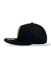 Load image into Gallery viewer, [MEXICO DE ORO V.1] 59Fifty Mexico &quot;M&quot; Black Suede Visor - Storm Grey Suede UV
