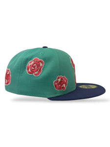 59Fifty LMB x NEWERAMX Tecolotes de Los Dos Laredos 2T Roses Clear Mint/Orchid - Rose UV