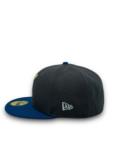 [SWINGING PIGEON ] 59FIFTY BURDEENS X ROB SMID 2T GRAPHITE/SEASHORE BLUE - GREY UV