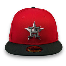 Load image into Gallery viewer, 59Fifty Houston Astros 35 Years 2-Tone Scarlet/Black - Green UV [MAYHEM - HARLEY]
