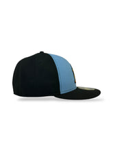 Load image into Gallery viewer, [HOUNDS DOG FACE] 59Fifty Low Profile New Era Hounds Fitted Hat Sky Blue/Black - Grey UV
