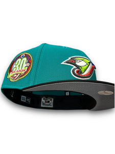 59Fifty Toronto Blue Jays 30th Anniversary 2-Tone NW Green/Black - Grey UV [MAYHEM - ACT 2]