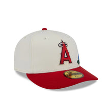 Load image into Gallery viewer, 59Fifty Los Angeles Angels New Era Chrome 2T Tonal Floral Pre Curved Fitted Hat - Green UV
