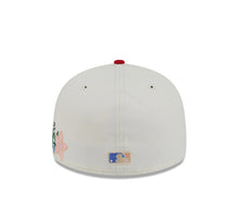 Load image into Gallery viewer, 59Fifty Los Angeles Angels New Era Chrome 2T Tonal Floral Pre Curved Fitted Hat - Green UV
