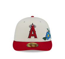 Load image into Gallery viewer, 59Fifty Los Angeles Angels New Era Chrome 2T Tonal Floral Pre Curved Fitted Hat - Green UV
