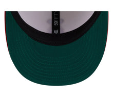 Load image into Gallery viewer, 59Fifty Los Angeles Angels New Era Chrome 2T Tonal Floral Pre Curved Fitted Hat - Green UV
