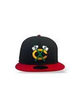 Load image into Gallery viewer, [TOMAHAWK] 59Fifty NHL Chicago Blackhawks 1991 All-Star Game 2-Tone Black/Scarlet - Pink UV
