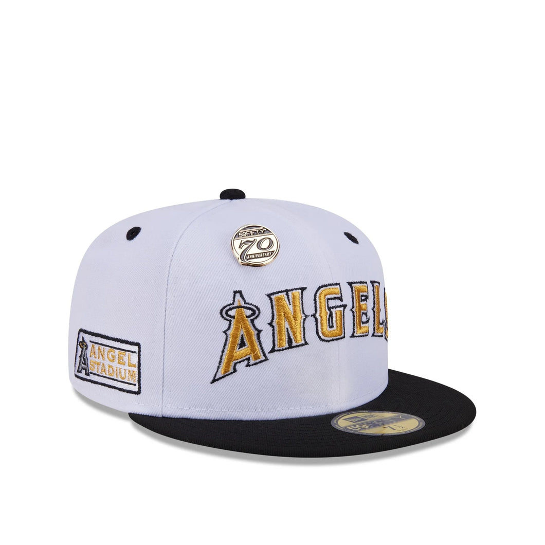 59Fifty Day Anaheim Angels 70th Anniversary 2-Tone White/Black - Gray UV