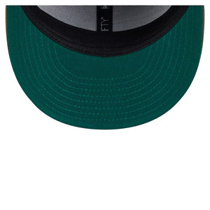 59Fifty Los Angeles Angels New Era Olive Tonal Floral Pre Curved Fitted Hat - Green UV
