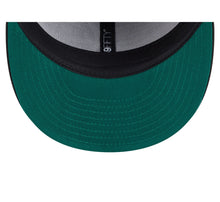 Load image into Gallery viewer, 59Fifty Atlanta Braves New Era Black Tonal Floral Pre Curved Fitted Hat - Green UV

