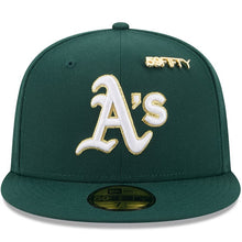 Load image into Gallery viewer, 59Fifty Oakland Athletics Dark Green 2025 59FIFTY Day Fitted Hat - Gold UV
