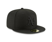 Load image into Gallery viewer, 59Fifty New Era Oakland Athletics MLB Basic Black on Black - Grey UV

