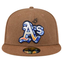 Load image into Gallery viewer, 59Fifty Oakland Athletics New Era Logo Scribble Fitted Hat - Gray UV
