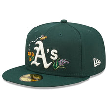 Load image into Gallery viewer, 59Fifty Oakland Athletics Watercolor Floral Green - Floral UV
