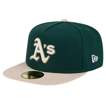 Load image into Gallery viewer, 59Fifty Canvas A-Frame Oakland Athletics 40th Anniversary 2-Tone - Grey UV
