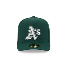 Load image into Gallery viewer, 59Fifty A-Frame Oakland Athletics Green Barbed Wire Pre Curved Fitted Hat - Gray UV
