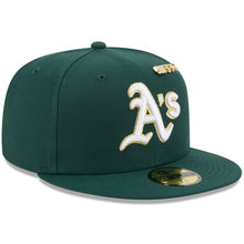 Load image into Gallery viewer, 59Fifty Oakland Athletics Dark Green 2025 59FIFTY Day Fitted Hat - Gold UV
