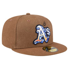 Load image into Gallery viewer, 59Fifty Oakland Athletics New Era Logo Scribble Fitted Hat - Gray UV
